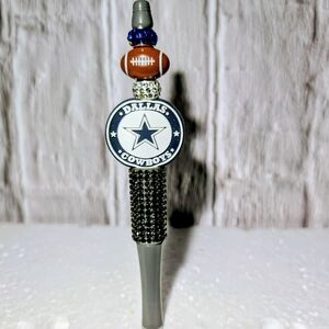 Dallas Cowboys Themed Pen with Black and Gray Accents